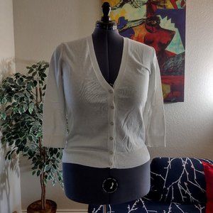 NY&Co. V-Neck 3/4 Sleeve Cardigan